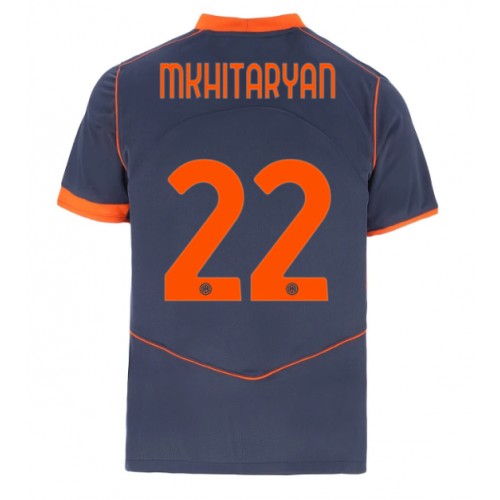 Inter Milan Henrikh Mkhitaryan #22 Tredjeställ 2025-26 Kortärmad